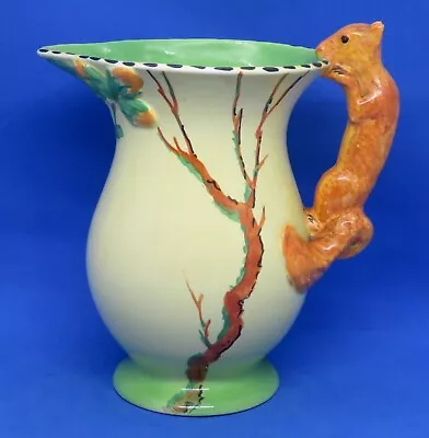 Buy Burleigh Ware Vintage Art Deco Antique Squirrel Handle Jug Pitcher / Vase • 65£