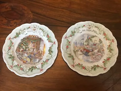 Buy Royal Doulton Brambly Hedge Midwinter Series Plates X 2 Jill Barklem 1983/4 • 34.99£