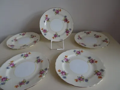 Buy Aynsley Vintage Five Tea Plates Good Condition • 7.09£