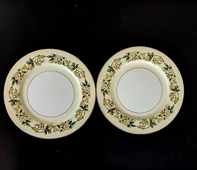 Buy Noritake Gold Rim Dinner Plates Japan China Floral Lot 2 (M) • 33.77£