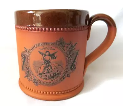 Buy Vintage Fulham Pottery London Harrods 'serve The World' Redware Terracotta Mug • 20£