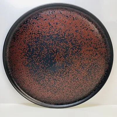Buy Jars France Stoneware Black With Speckled Red 11  Platter • 18£