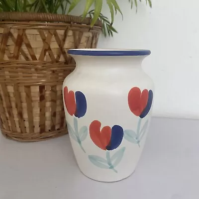 Buy Scheurich Germany 6” Vase Floral Pattern No 543-15 Vintage Retro Blue Red • 8.99£