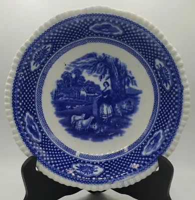 Buy 10  Bowl Antique Adams & Co. Blue Transferware Old English Rural Scenery Pattern • 18.20£