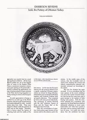 Buy Iznik: The Pottery Of Ottoman Turkey. An Original Article From Apollo, Internati • 13.99£