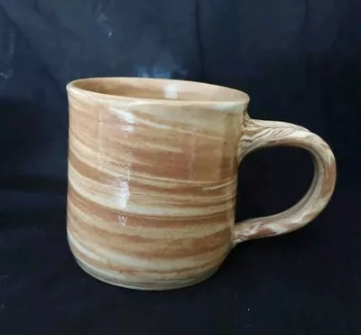 Buy Tradpots Poole , Brown Swirled Studio Pottery Mug In Perfect Condition. • 12.50£