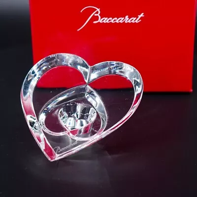 Buy Baccarat Heart Of Love Clear Paperweight 2106263 Beloved Coeur In Crystal W/ Box • 139.11£