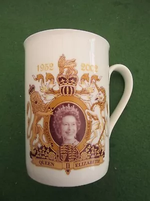 Buy Bone China Queen Elizabeth II Cup Mug Upton Snodsbury Golden Jubilee • 1.35£