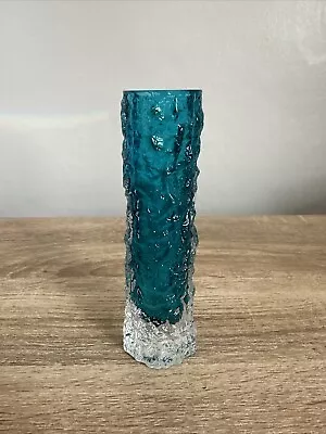 Buy WHITEFRIARS Kingfisher Blue Bark Pattern Finger Vase, By Geoffrey Baxter. 14.5 • 42.99£