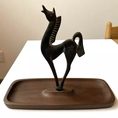 Buy Vintage Nambu Ironware Tadahiro Baba Horse Tray Object Ornament • 157.22£