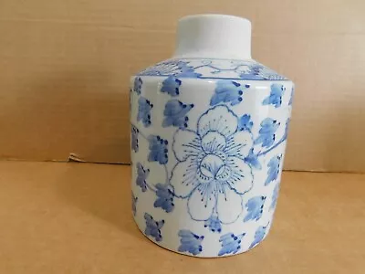 Buy Antique Blue And White Chinese Pottery Tea Canister, No Lid • 9.32£