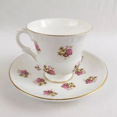 Buy Pretty Vintage Crown Staffordshire Cup And Saucer (H25) • 6.99£
