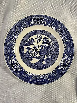 Buy RARE Blue Willow Ware 9  Luncheon Plates By Royal China Underglaze Set Of 3 • 20.49£