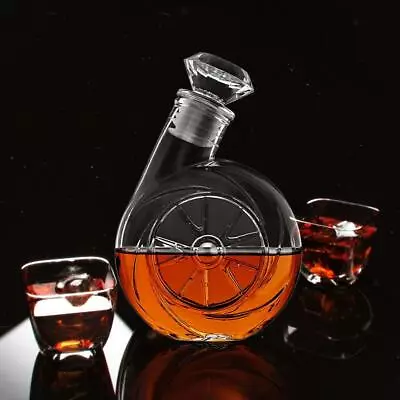 Buy Retro Glass Decanter With Stopper For Wine Bourbon Brandy Water Mouthwash • 15.37£