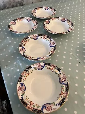 Buy Five Derby Alfred Meakin Dessert Bowls Art Nouveau Made In England • 9.99£