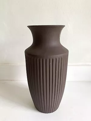 Buy Rare Mid-Century 1970 Hornsea Classic Ribbed Brown Vase By Alan Luckham Vitramic • 24£