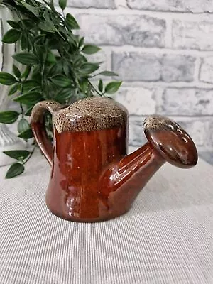 Buy Churston Pottery Watering Can Devon Pottery Drip Glaze Vintage House Plant Gift • 14.99£