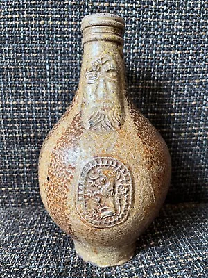 Buy Antique 17th Century Bellarmine Jug German Stoneware Bartmann Intact • 599£