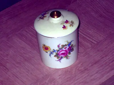 Buy Shelley Floral Pattern Preserve Jam Pot Fine Bone China Great Condition • 2.50£