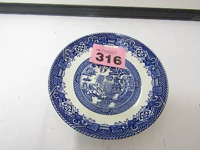 Buy Woods Ware Blue & White Willow Pattern Saucer(316)(Q) • 4.99£