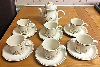 Buy Marks & Spencer Harvest - Coffee Pot + 6 Coffee Cups & Saucers • 14.99£