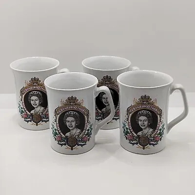Buy Queen Elizabeth II Silver Jubilee Mug Set, Kendal Studio Pottery, Vintage • 26£