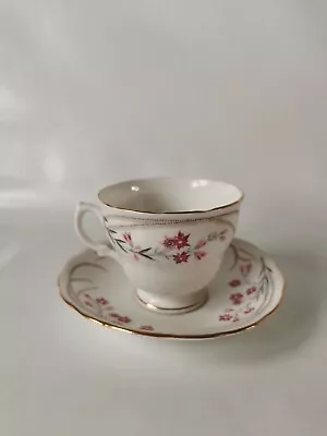 Buy English Bone China Tea Cup & Saucer With Gold Trim Cherry Blossom  • 3.99£