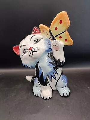 Buy Lorna Bailey Cat With Butterfly, Signed By Lorna Bailey • 49£