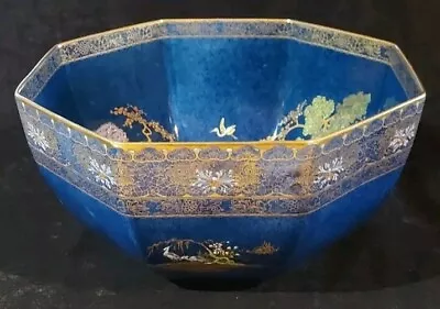 Buy Carlton Ware W&R Large Blue Lustre Bowl • 0.99£