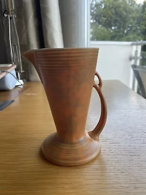 Buy Lovely Art Deco Wadeheath Orange Ceramic Jug / Vase 14 Cm H • 16.75£