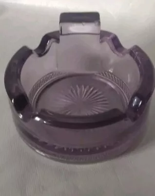 Buy Cigar Ashtray Amethyst Purple Depression Glass Starburst Read • 35.41£