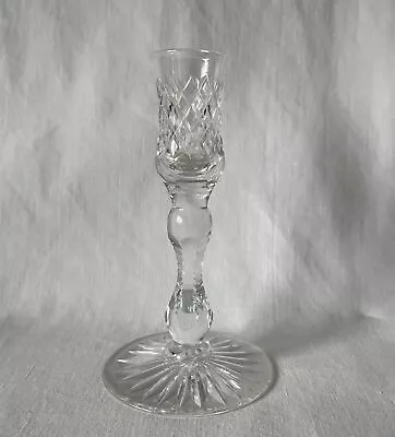 Buy Single Thomas Webb England Cut Glass / Crystal Candlestick Approx 15cm Tall • 7.95£