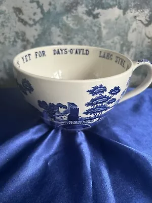 Buy Spode C.1814 Blue Tower Jumbo Cup  Auld Lang Syne  • 17.99£