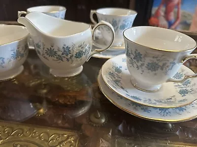 Buy Colclough Braganza 21 Piece Trio Tea Set Bone China Cups Saucers • 50£