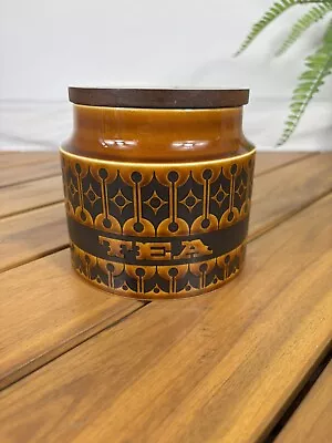 Buy Hornsea Pottery Heirloom Brown Tea Storage Jar Canister Caddy 11cm Tall • 12.99£