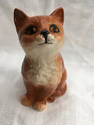 Buy Beswick Persian Kitten - Ginger Cat Ornament Model 1886 - Designer Albert Hallam • 34.95£