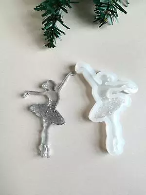 Buy Small Resin Art Silicone Mould - Ballerina Christmas Ornaments With Crystals, G • 9.99£