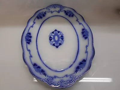 Buy Antique 1890s-1910s W. H. Grindley China  Lorne  Flow Blue White Oval Serving Pl • 39.99£
