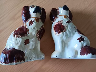 Buy Staffordshire Wally Dog Mantle Spaniel Set Of 2 • 35£