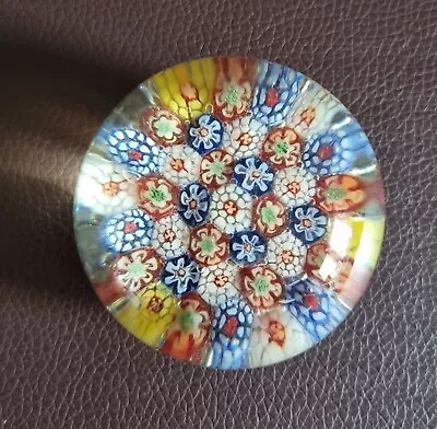 Buy Vintage Millefiori Art Glass Paperweight Small 2  Dome Shape Collectable • 15.50£
