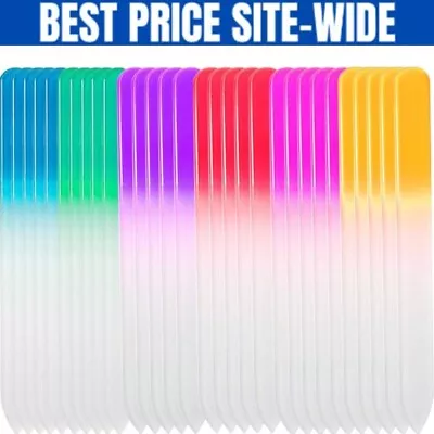 Buy 30 Pack Professional Czech Crystal Glass Nail Files Double Sided Etche • 21.77£