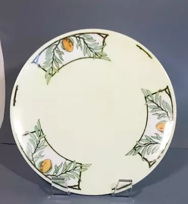 Buy Art Deco Hand Painted Porcelain Plate Almond W Branches Silesia • 11.18£