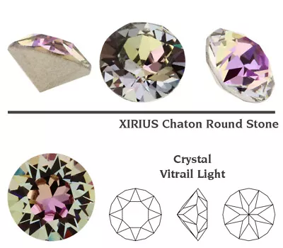 Buy Superior PRIMERO 1028 & 1088 Chatons Round Stones * Crystal Color With Effects • 4.83£