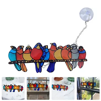 Buy Metal Wall Decor Metal Wall Art Stained Glass Suncatchers Bird Wall Sculpture • 7.25£