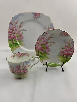 Buy Royal Albert Blossom Time 3 Piece Place Setting | Teacup Saucer Plate | England • 11.17£