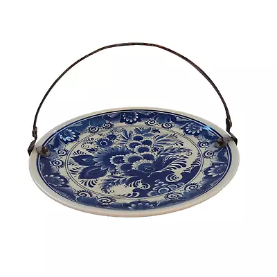 Buy Delfts Vintage Schoonhoven- Holland Blue & White Pastry/Cake Plate With Handle • 9.99£
