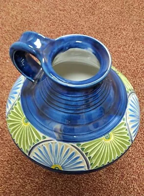 Buy Vintage Mid Century Hindelanger Keramic Blue German Jug Vase 1950's Retro KK • 59£