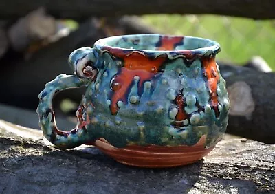 Buy Chameleon Mug, Ceramic Coffee Mug, Handmade Coffee Mug, Ceramic Chameleon • 34.25£