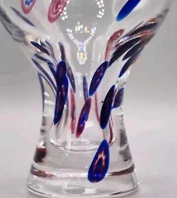 Buy Vintage Dartington Glass Millefiori  Vase 9cms Art Glass  • 8£