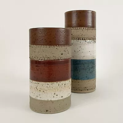 Buy Vintage Brown ‘Potters Wheel’ Vase By David Yorath For Denby 70s • 25£